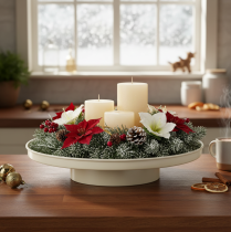 Product Decorative tray 30 cm metal saucer for plant decoration