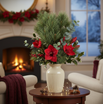 Product Artificial pine branch as a decorative fir branch, 55cm, 3 pieces