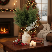 Product Artificial pine branch for winter decorations, 40cm, 4 pieces