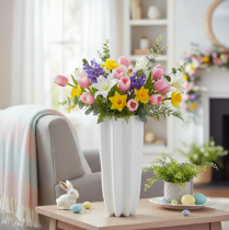Product Flower vase fluted modern decorative vase 38cm