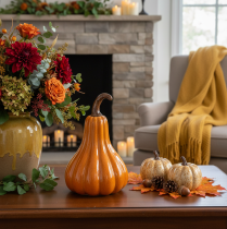 Product Ceramic Pumpkin Autumn Table Decoration 26cm