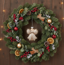 Product Glass Christmas ornaments, bow for hanging, 10cm, 2 pieces