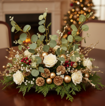 Product Artificial eucalyptus branch with round leaves, 75cm, 4 pieces