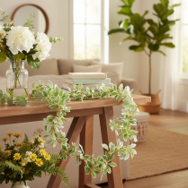 Product Artificial garland with variegated leaves, 175cm