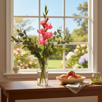 Product Artificial gladiolase with decorative flowers, 88cm