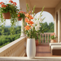 Product Artificial gladiolus with many blossoms for a bouquet, 88cm
