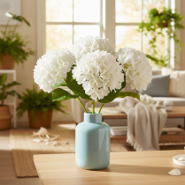 Product Artificial hydrangea flower with long stem for decoration, 48cm
