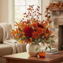 Product Artificial berry branch, lifelike autumn decoration, 68cm