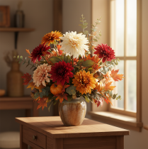 Product Artificial Dahlia Flower for Vase 68cm