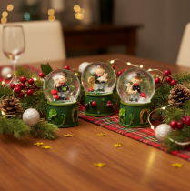 Product Lucky charm snow globe with chimney sweep figure, 4cm, 3 pieces