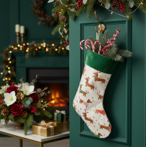 Product Christmas stocking with dachshund motif, 50cm