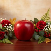 Product Decorative Red Apple, Decorative Fruit, Ø8cm H9.5cm, Red Delicious, 4 pieces