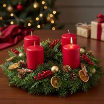 Product PURE pillar candle, natural wax candle for a cozy atmosphere at home, 9cm