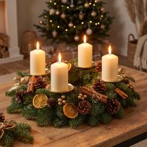 Product Candle holder gold Ø10cm 4 pcs