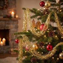 Product Tinsel Golden Christmas tree decoration Christmas decoration 50cm