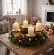 Product Candle holder silver Ø8cm 4 pcs