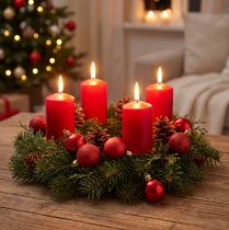 Product Mini Christmas ball red Ø3cm 14 pcs