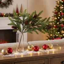 Product Artificial fir branch with real cones Christmas branch 78cm