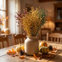 Product Dried Grass Decoration Flax Various Colors H50cm 80g