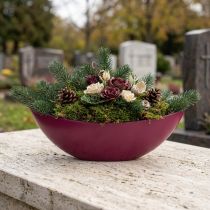 Product Plant boat decorative bowl bowl Berry 38.5cm×12.5cm×13cm