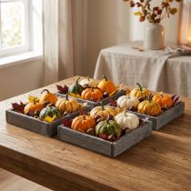 Product Rustic decorative tray for stylish table decoration, 15cm, 4 pieces