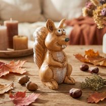 Product Sitting squirrel figurine for autumn decoration, 10cm