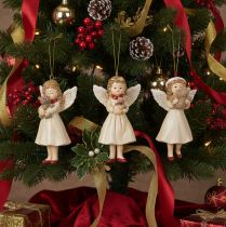 Product Decorative Angel Tree Ornaments, Vintage Look, for Christmas, 10cm, 3 Pieces