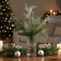 Product Artificial fern branch fern decoration glitter winter decoration 70cm