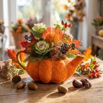 Product Jug for planting pumpkin decoration orange/yellow-green Ø13cm