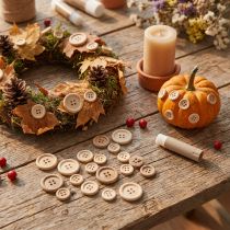 Product Decorative Buttons Natural 1.5cm - 2.5cm 150 pcs