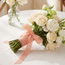 Product Decorative ribbon lace 16mm 20m salmon