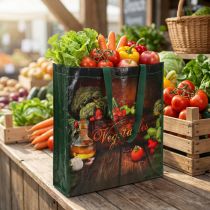 Product Shopping bag with handles Vegetables plastic 38 × 10 × 39cm