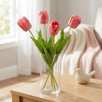 Product Tulip Artificial Flower Red, Orange Artificial Spring Flower H67cm