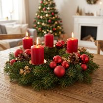 Product Mini Christmas balls red matte/glossy Ø2.5cm 22 pcs