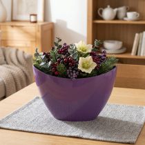 Product Plant boat decorative bowl purple 20×9cm H12cm