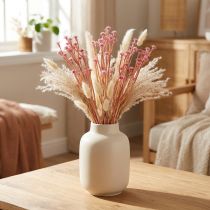 Product Currykraut Immortelle Artificial Pink L28cm 12 pcs 1 bunch