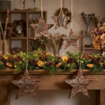 Product Decorative stars for hanging pine pine stars natural 15cm 4 pcs