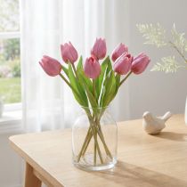 Product Flower Decoration Tulips Artificial Flowers Purple 20cm 6 Pcs