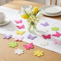 Product Scatter Decoration Spring Butterfly Flowers 6 Colors 4cm 72 Pcs