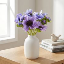 Product Artificial flower bouquet: Anemone, Windflower, Blue, Purple, L28cm
