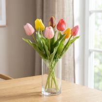Product Artificial Tulips, Rustic Spring Decoration for any Table Vase, 30cm, 7 Pieces