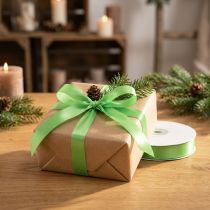 Product Gift and decoration ribbon 15mm x 50m light green
