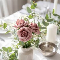 Product Foam rose Ø3.5cm old pink 48 pcs