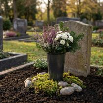 Product Grave vase anthracite 33cm