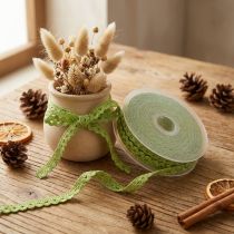 Product Lace trim lace ribbon green crochet lace W9mm L20m