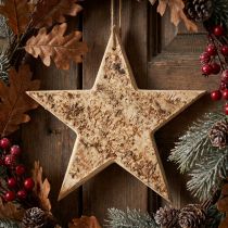 Product Wooden stars decorative decorative hanger rustic decorative wood Ø20cm