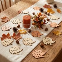 Product Autumn table decoration, scatter decoration, hedgehog, wood, 4cm wide, 3cm high, 72 pieces