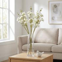 Product Cherry Blossom Branches Artificial Cherry Blossoms White 75cm 3 pcs
