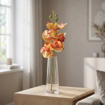 Product Orchid artificial Phalaenopsis flamed red yellow 78cm