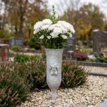 Product Grave vase polyresin angel motif vase for sticking H29cm